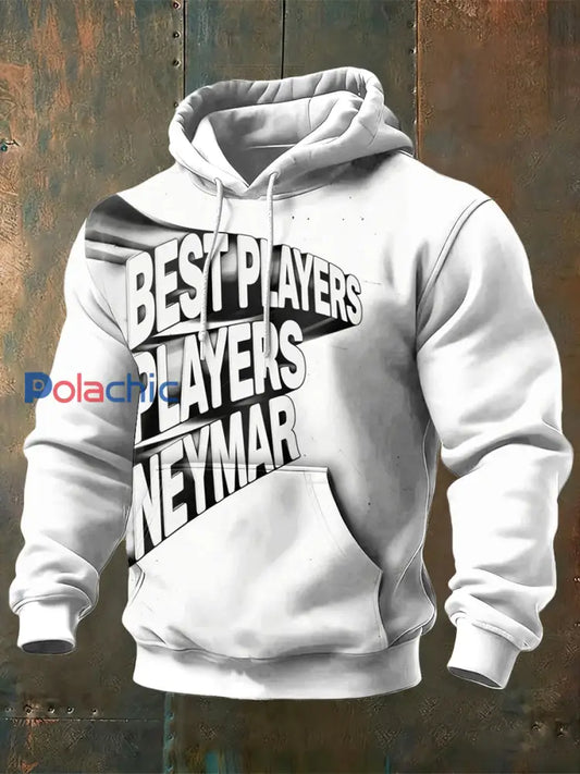 Sweatshirts blancs pour hommes avec le meilleur joueur Neymar Blanc / S