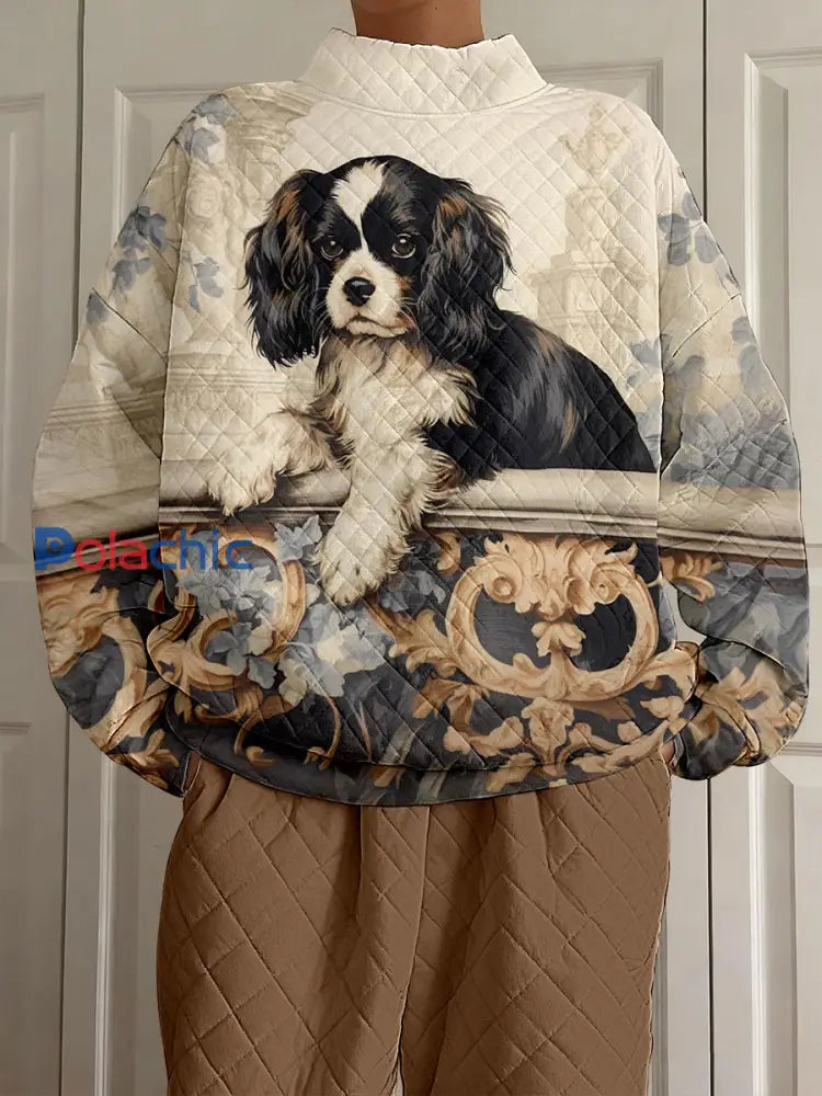 Sweatshirts Court Dog Print Femme comme image / S