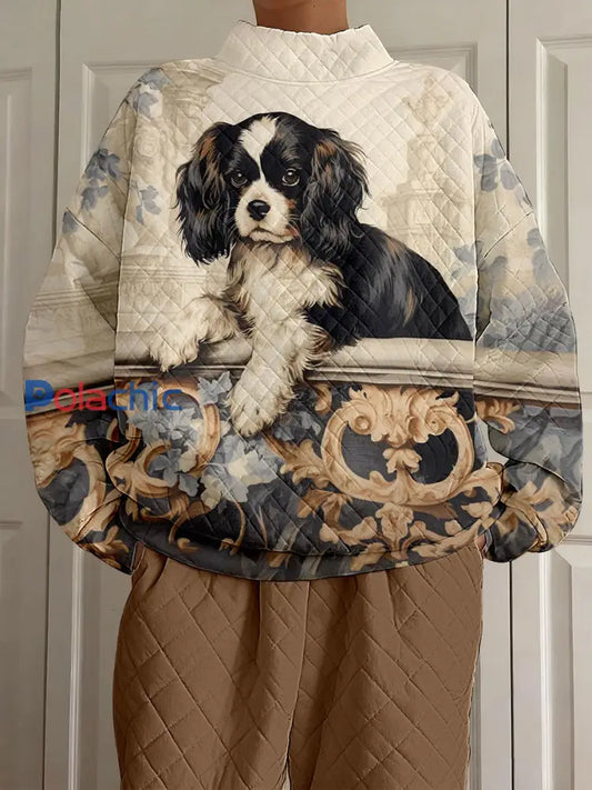 Sweatshirts Court Dog Print Femme comme image / S