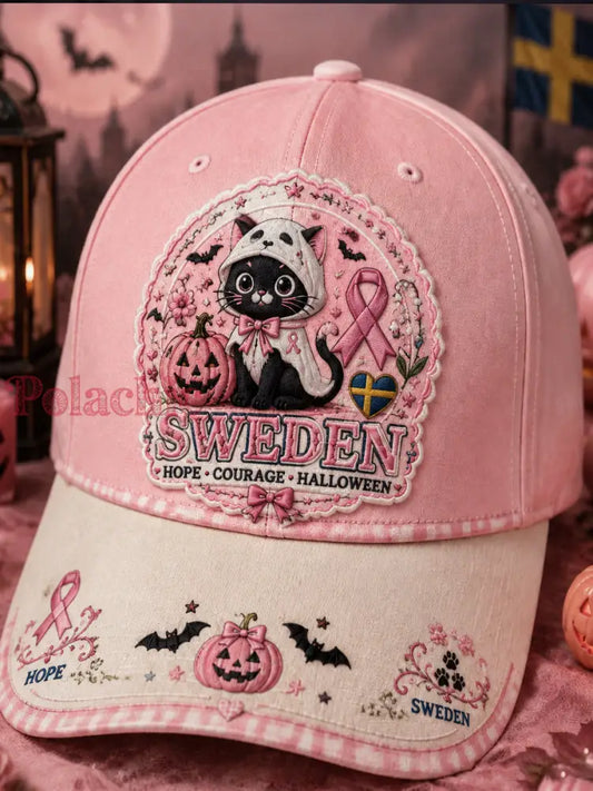 Świderska czapka bejsbolówka uniseks z motywem raka piersi na Halloween - A / JEDEN