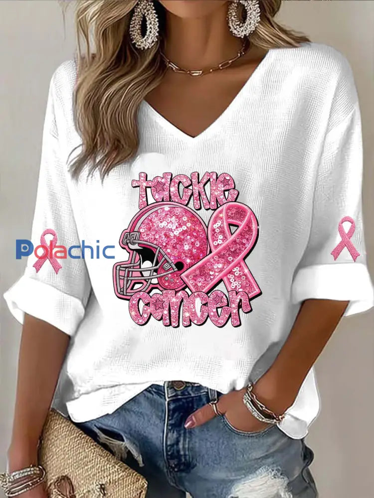 T-shirt à imprimé animal en cristal pour femmes A / S