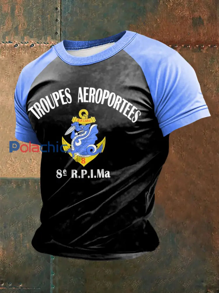 T-shirt à manches courtes 8eme RPIMA (Régiment Parachutistes d’Infanterie de Marine) Homme comme image / S