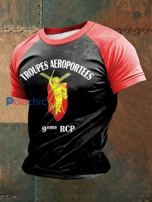 T-shirt à manches courtes 9eme RCP (Regiment de Chasseurs Parachutistes) Homme comme image / S