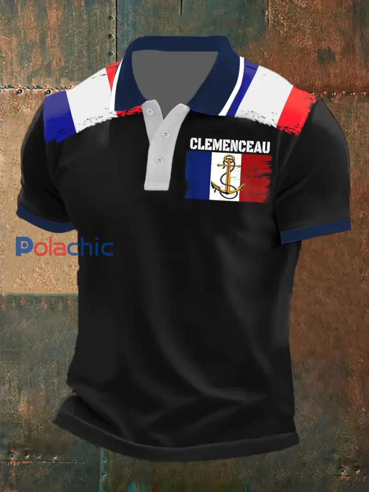 T-shirt à manches courtes Clemenceau Homme Noir / S