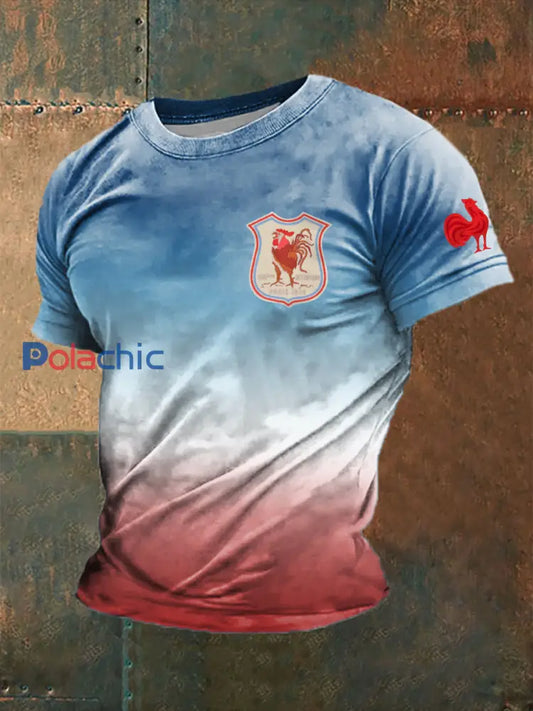 T-shirt à manches courtes imprimé France Rugby Homme comme image / S