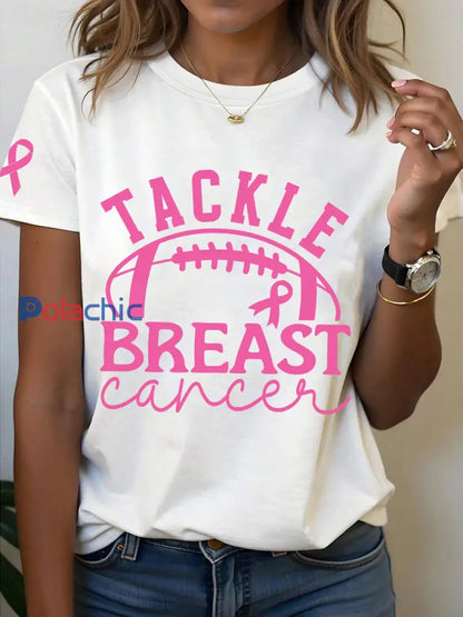 T-shirt à manches courtes Iron On Femme blanc / S