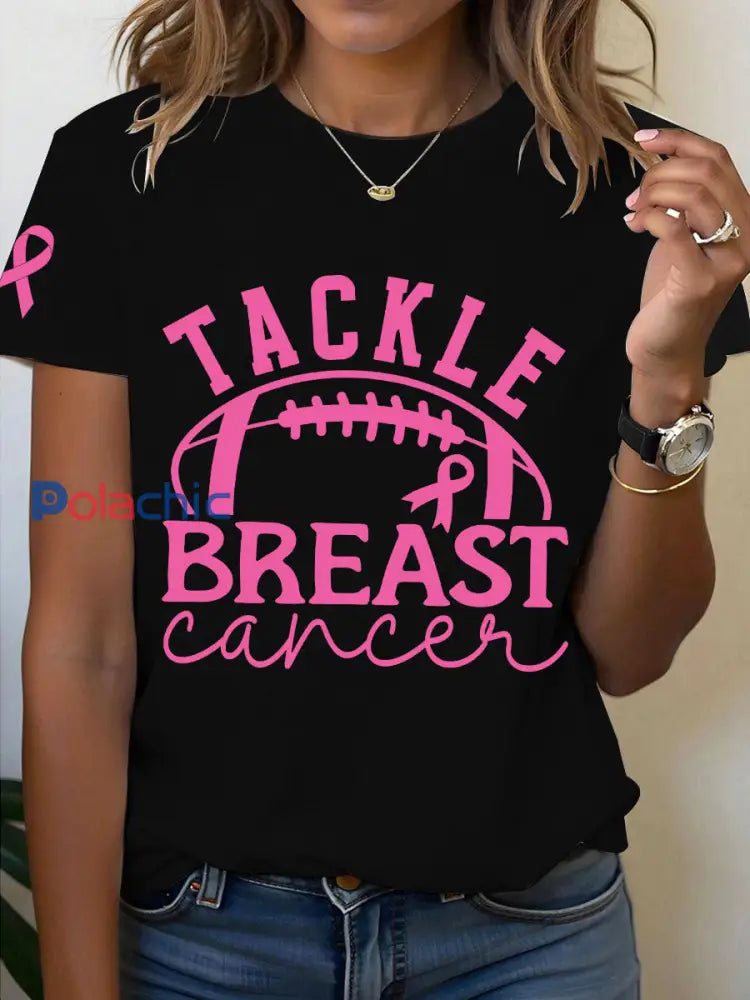 T-shirt à manches courtes Iron On Femme noir / S