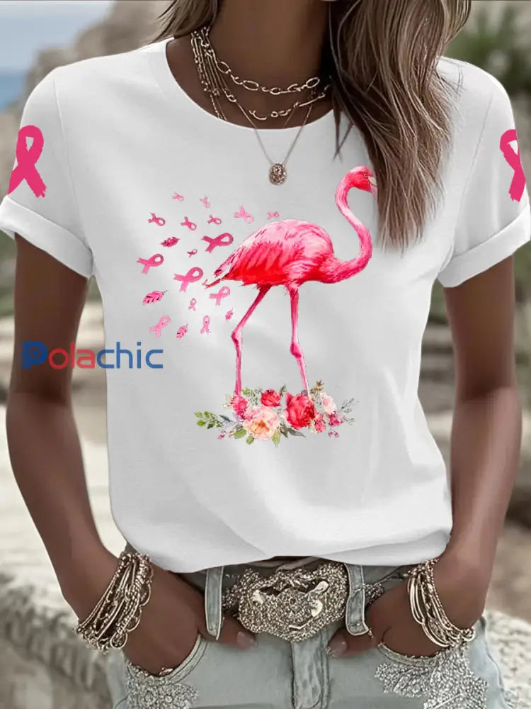 T-shirt à manches courtes Iron On pour femmes blanc / S