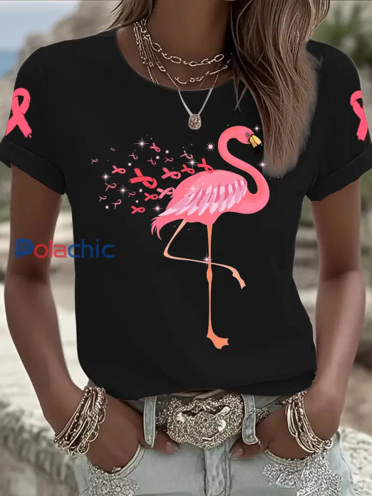 T-shirt à manches courtes Iron On pour femmes noir / S