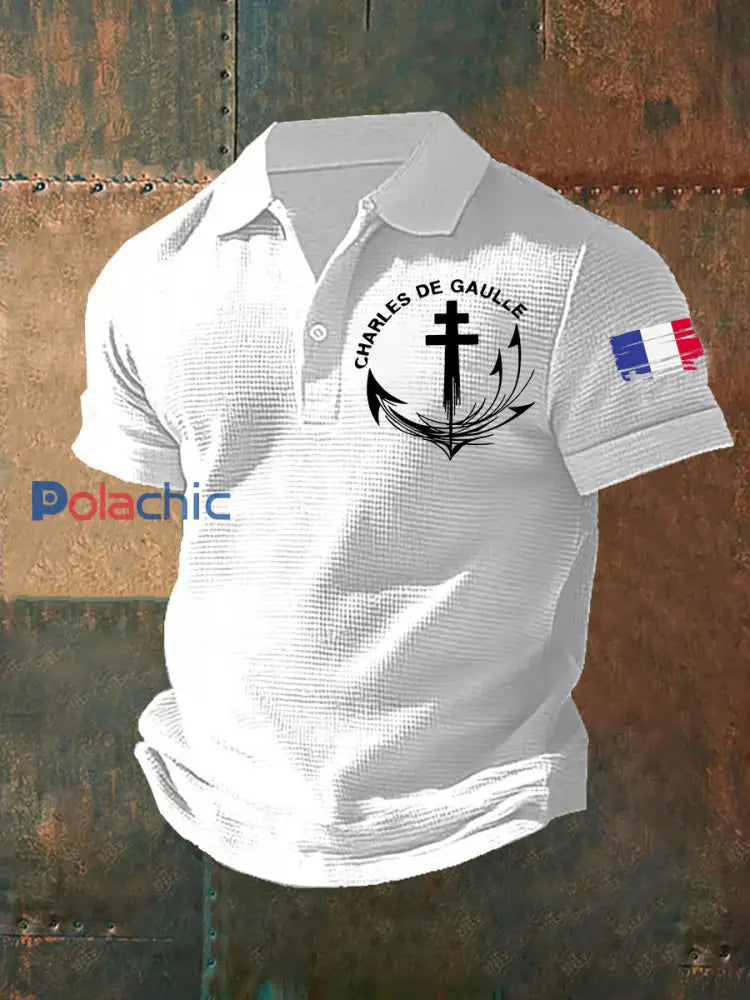 T-shirt à manches courtes Marine Nationale De Gaulle R91 Homme Blanc / S