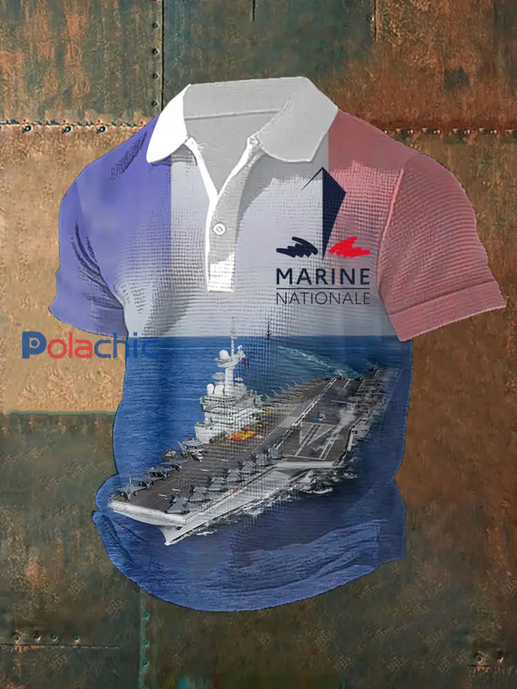 T-shirt à manches courtes Marine Nationale Homme comme image / S
