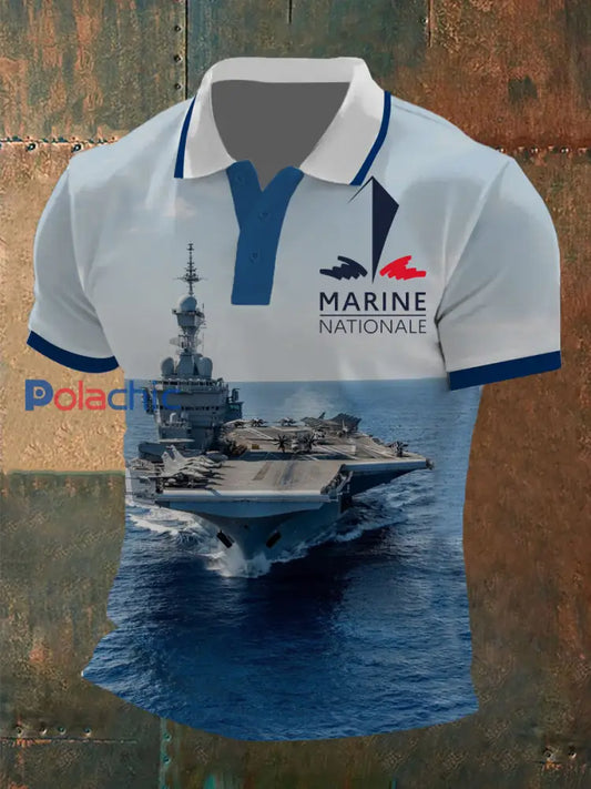 T-shirt à manches courtes Marine Nationale Homme comme image / S