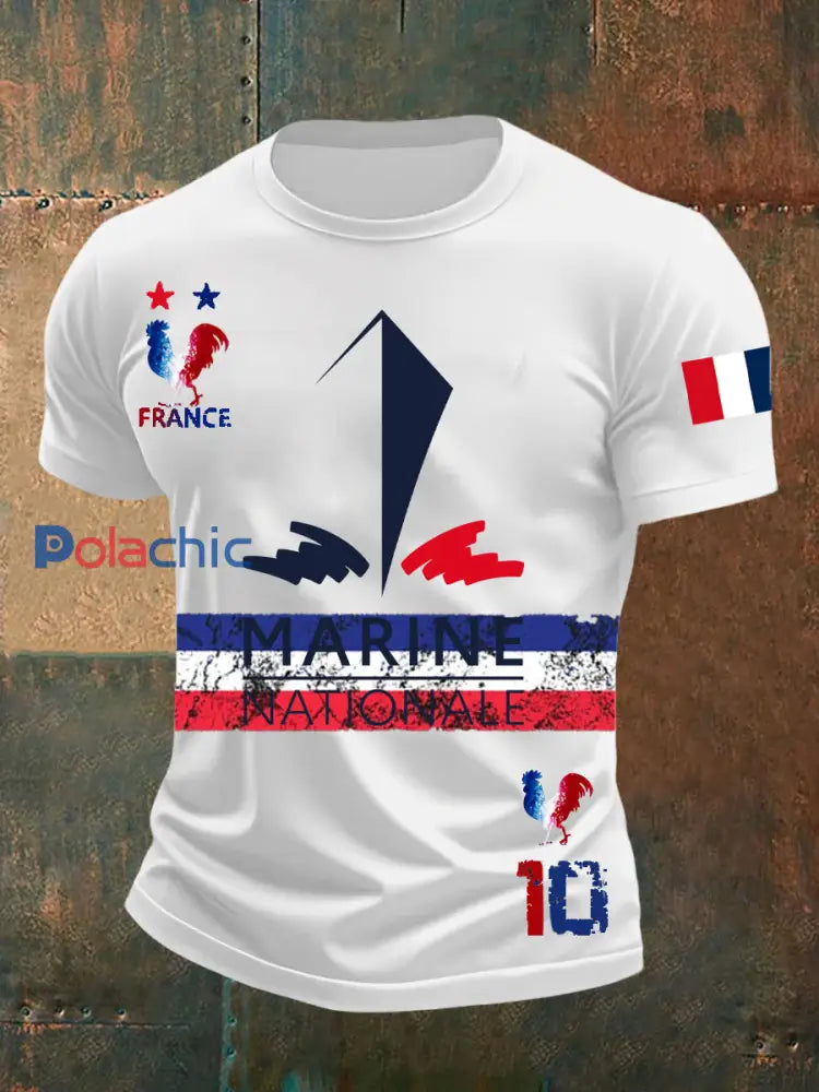 T-shirt à manches courtes Marine Nationale Waffle Homme A / S