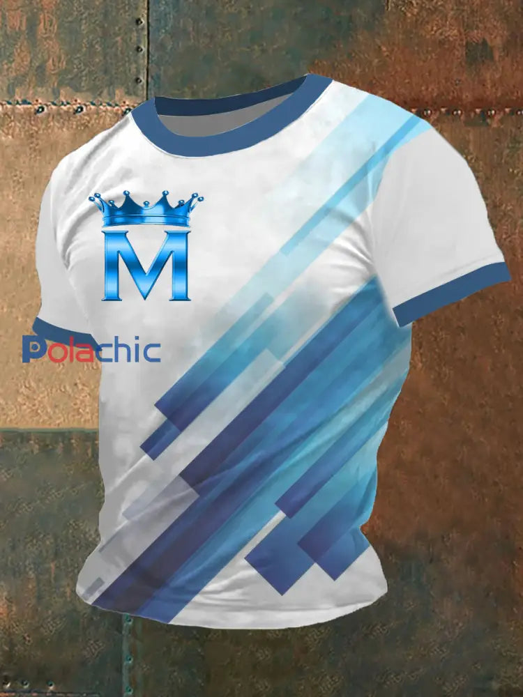 T-shirt à manches courtes Olympique De Marseille pour homme Bleu / S