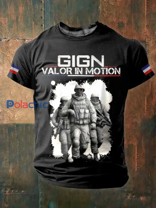 T-Shirt À Manches Courtes Pour Homme De La Gendarmerie Française comme image / S
