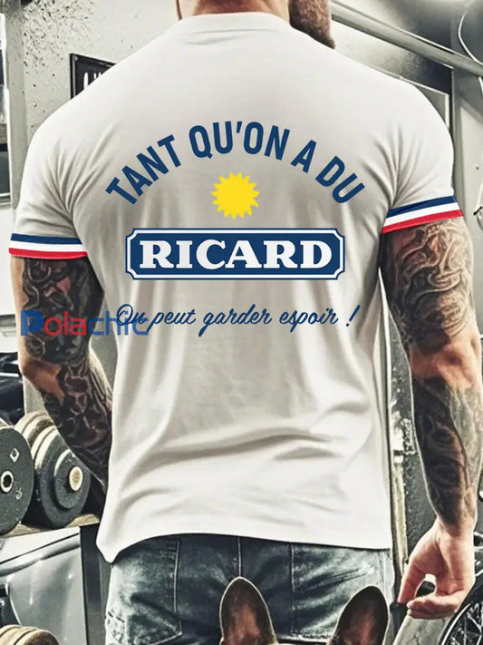 T-shirt à manches courtes RICARD Homme Blanc / S