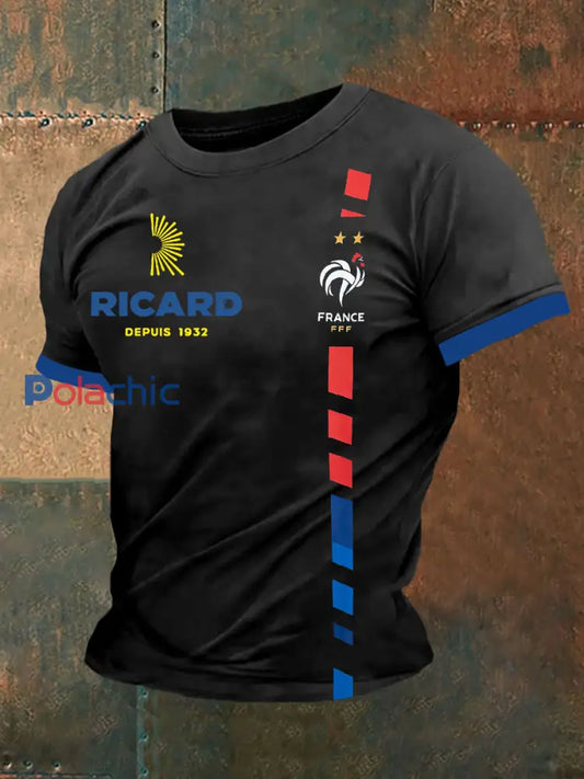 T-shirt à manches courtes Ricard Homme Noir / S