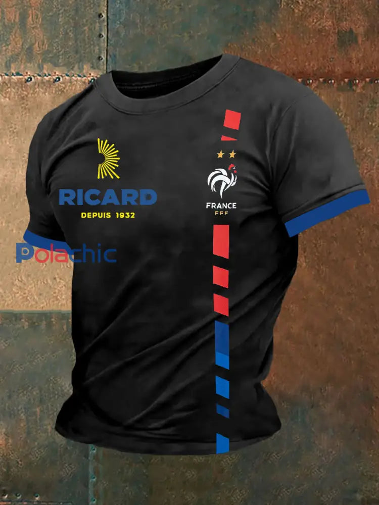 T-shirt à manches courtes Ricard Homme Noir / S