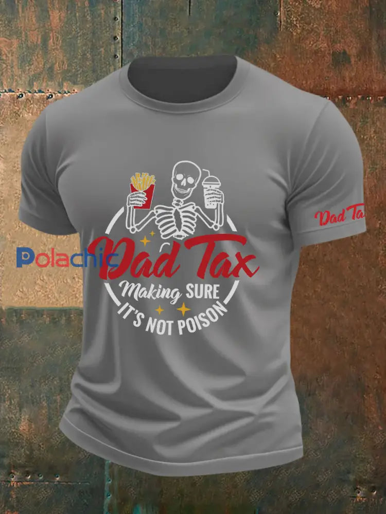T-shirt Dad Tax Homme gris clair / S