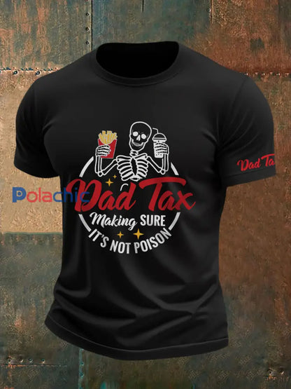 T-shirt Dad Tax Homme noir / S