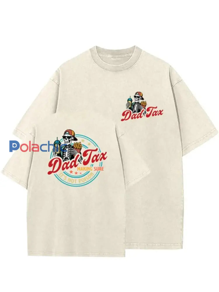 T-shirt DAD TAX pour homme Abricot / S
