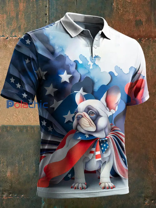 T-shirt de chien des hommes comme image / S