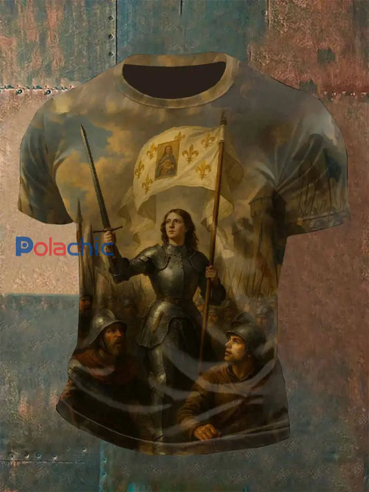 T-Shirt Décontracté À Motif Joan Of Arc Vintage comme image / S