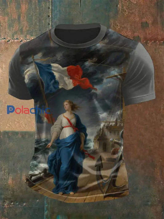 T Shirt Décontracté Vintage Mariana Imprimé comme image / S