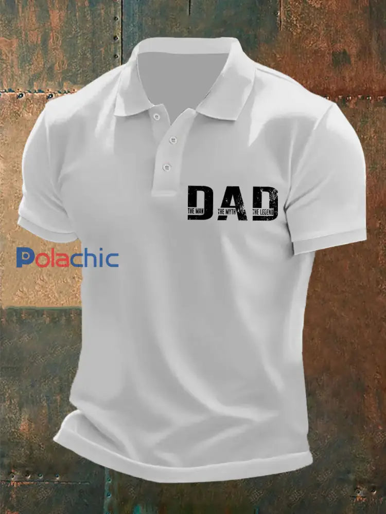 T-shirt drôle de fête des pères pour hommes Blanc / S