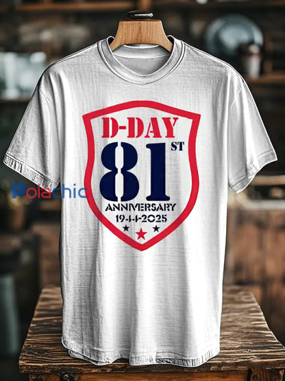 T-shirt du Jour J 1944 Normandie Military History pour homme Blanc / S