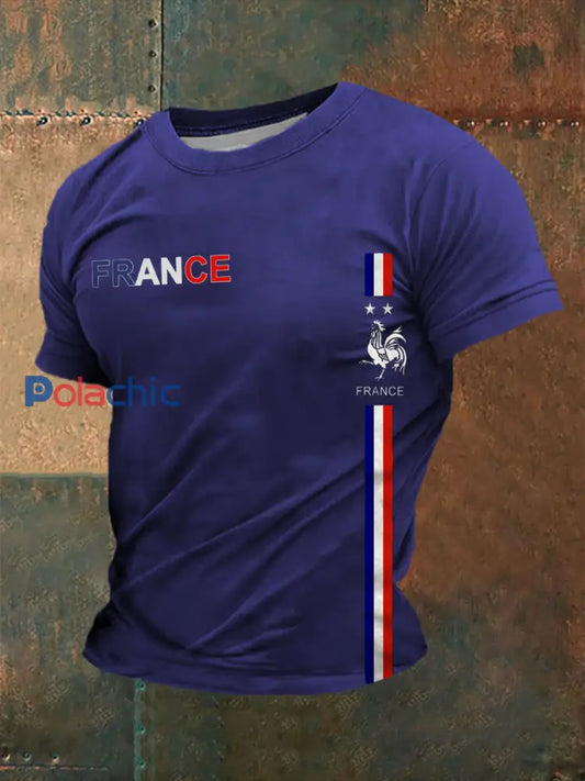 T-shirt France pour homme Bleu / S