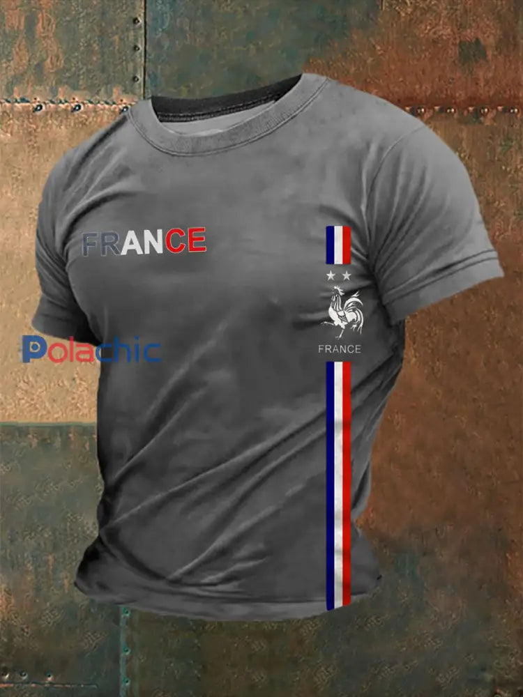 T-shirt France pour homme Gris / S