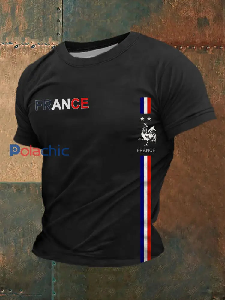 T-shirt France pour homme Noir / S