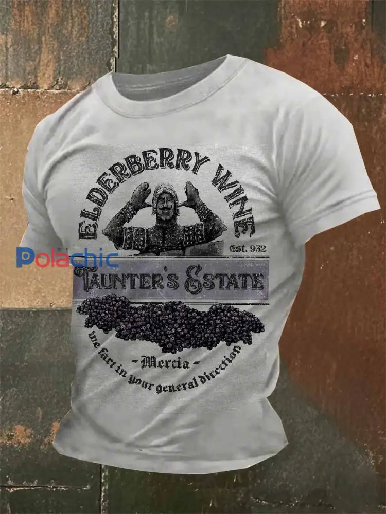 T Shirt Homme Vin Français Imprimé comme image / S