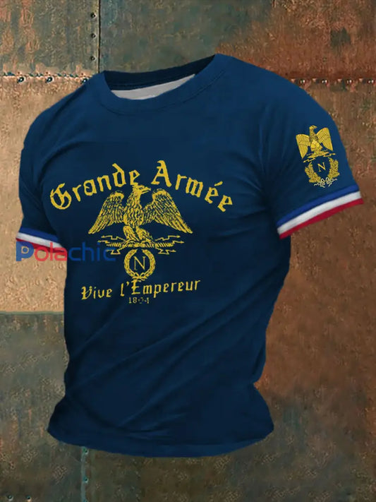 T-shirt imprimé à manches courtes Grande Armée Homme Bleu Marine / S