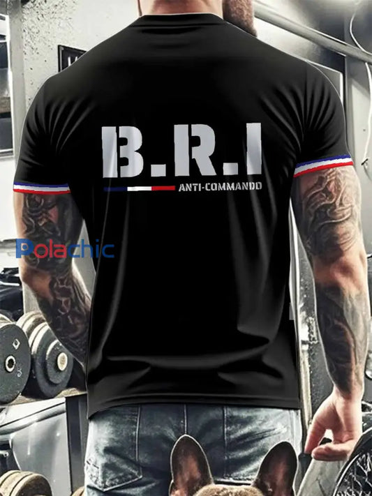 T-Shirt Imprimé À Manches Courtes Pour Homme comme image / S