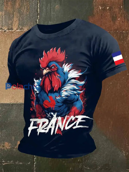 T-Shirt Imprimé À Manches Courtes Pour Homme comme image / S