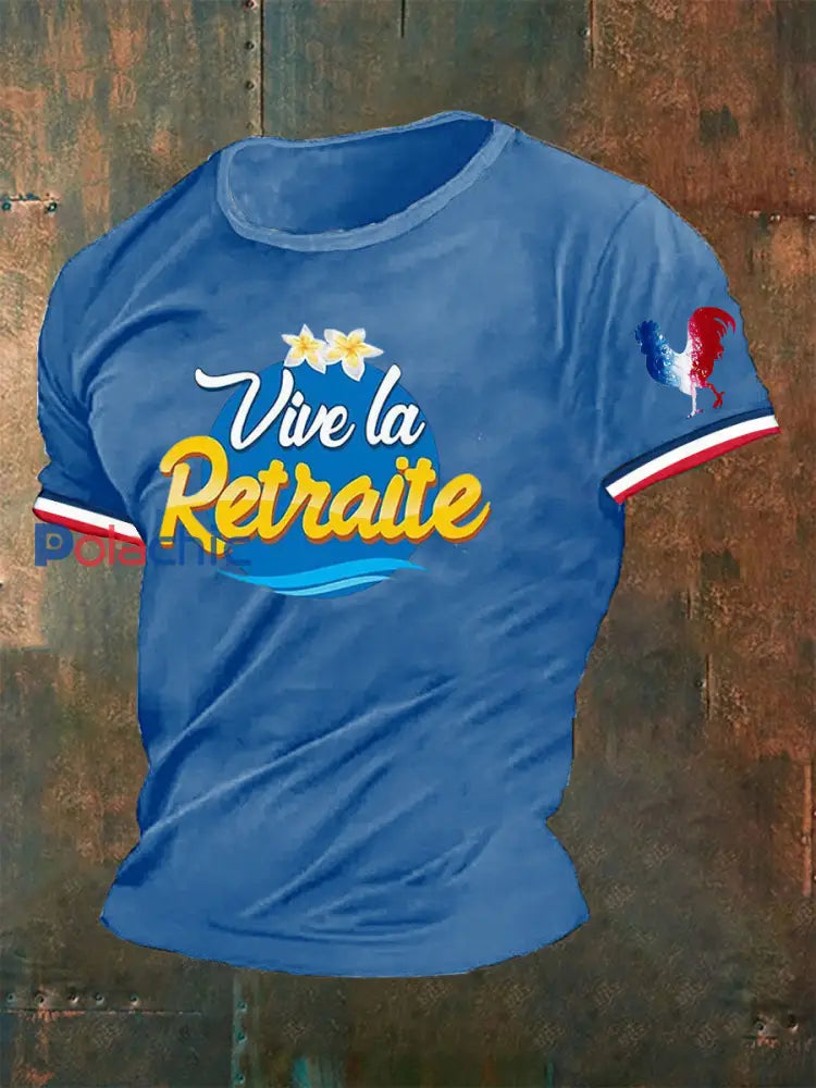T-shirt La Retraite Homme Bleu / S