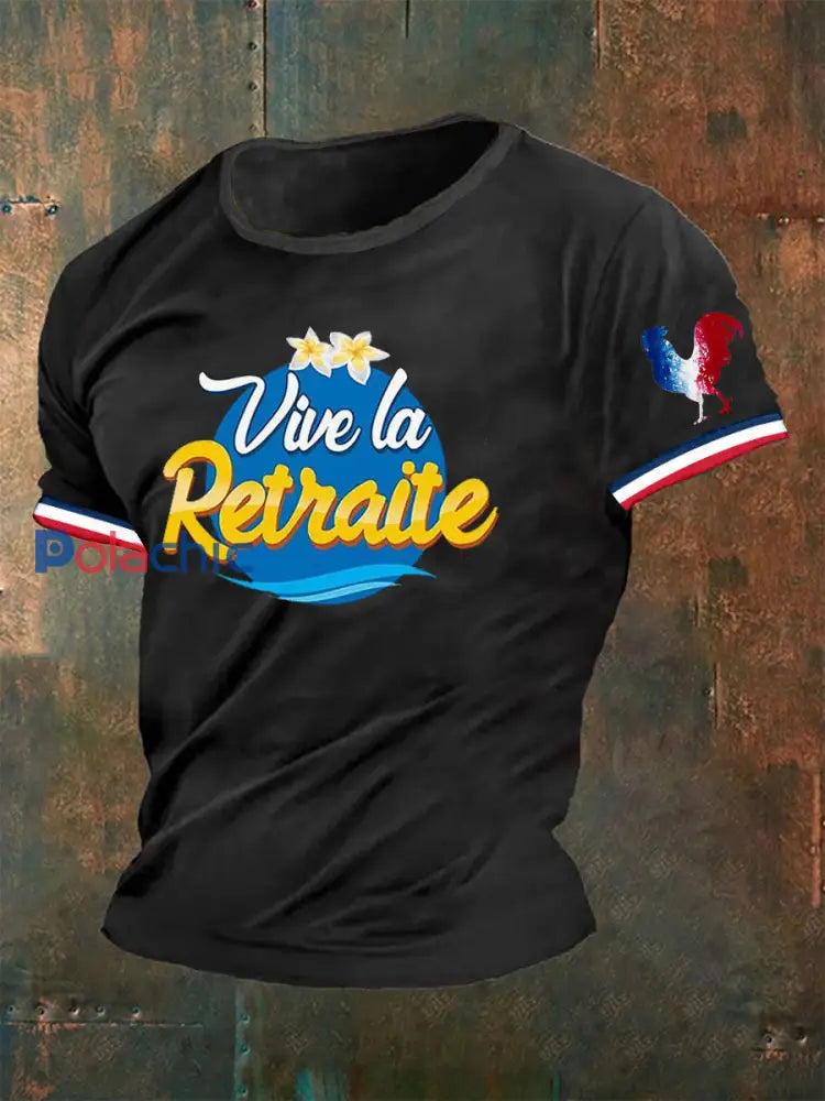 T-shirt La Retraite Homme Noir / S