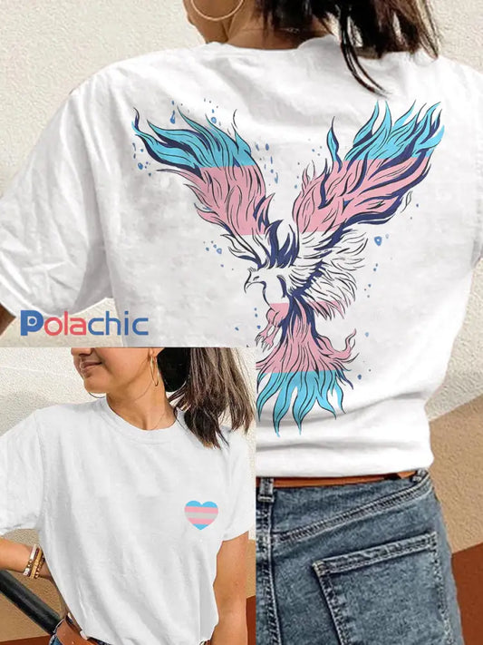 T-shirt Phoenix transgenre Blanc / S