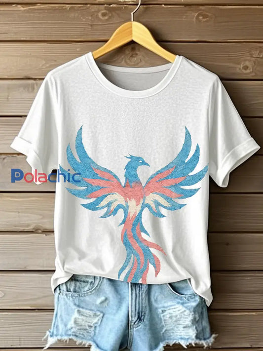 T-shirt Phoenix transgenre Blanc / S