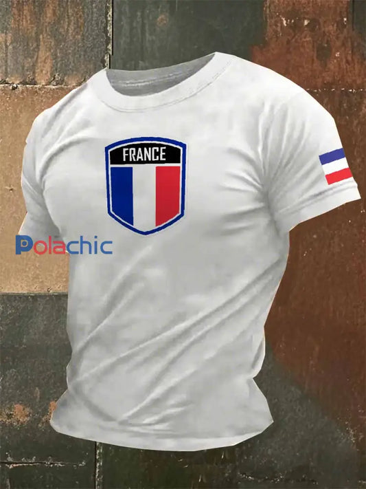 T-Shirt Rétro À Manches Courtes Pour Homme comme image / S
