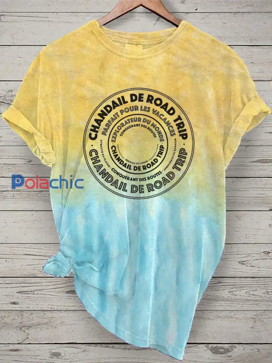 T-shirt Road Trip Blanc Femme comme image / S