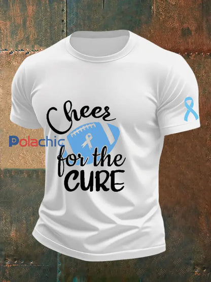 T shirt sensibilisation au cancer de la prostate pour homme Blanc / S
