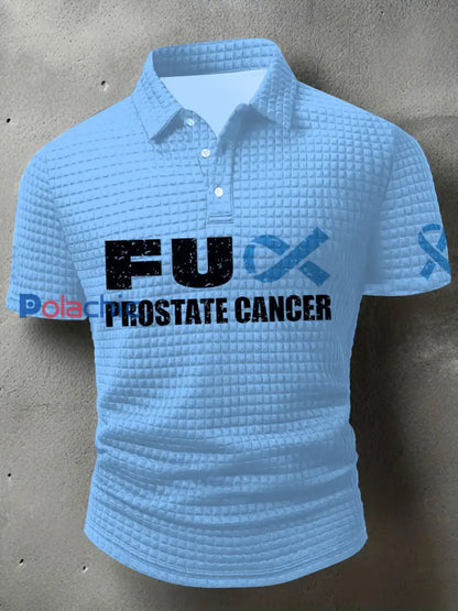 T shirt sensibilisation au cancer de la prostate pour homme Bleu clair / S