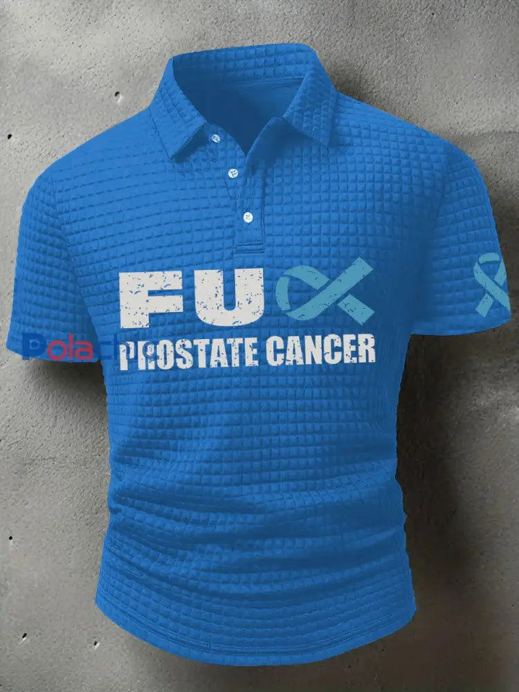 T shirt sensibilisation au cancer de la prostate pour homme Bleu / S