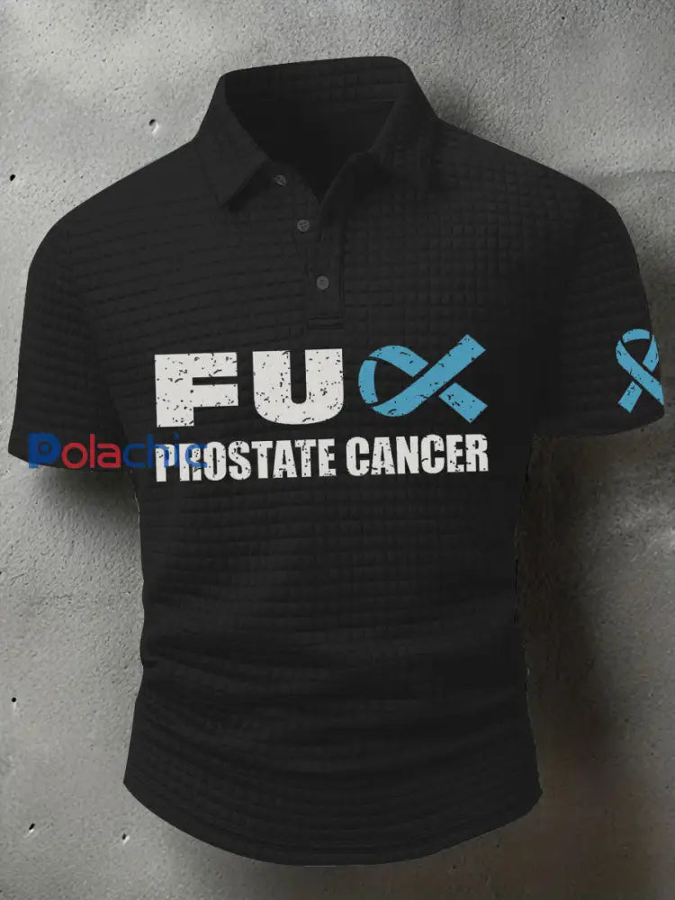 T shirt sensibilisation au cancer de la prostate pour homme Noir / S