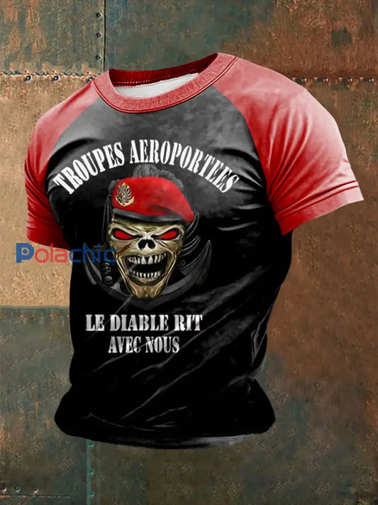 T-Shirt TAP Le diabable rit avec nous Homme Noir / S