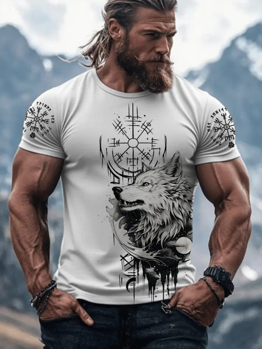 T-shirt Viking Homme Blanc / S