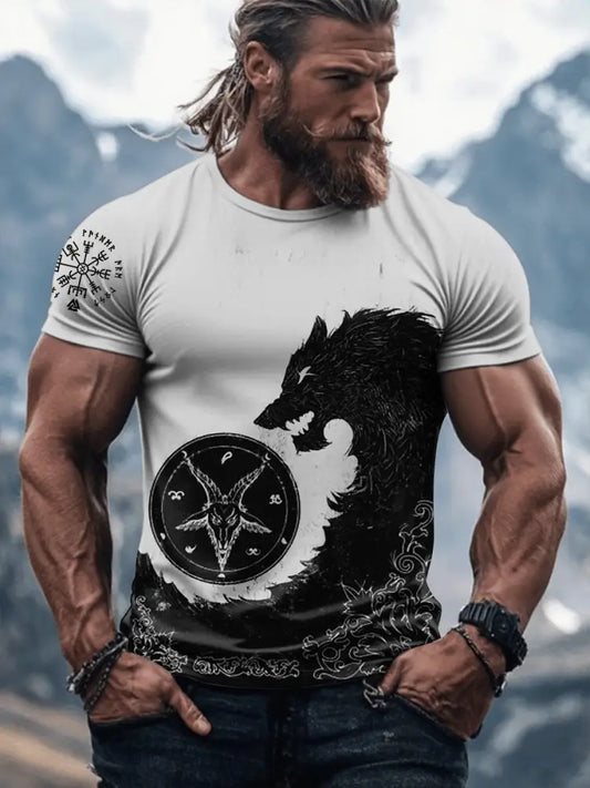 T-shirt Viking Homme Blanc / S